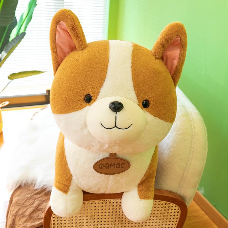 

Плюшевая игрушка корги в Q-версии, кукла, маленькая собачка корги, кукла-собака, подушка для сна для девочки, милая большая летающая собака 25cm коричневый