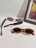2Pcs Fashionable Oval Metal Frame Glasses Set with Exquisite Metal Design, Exudes Elegant Elegant, Unisex, Perfect for Party