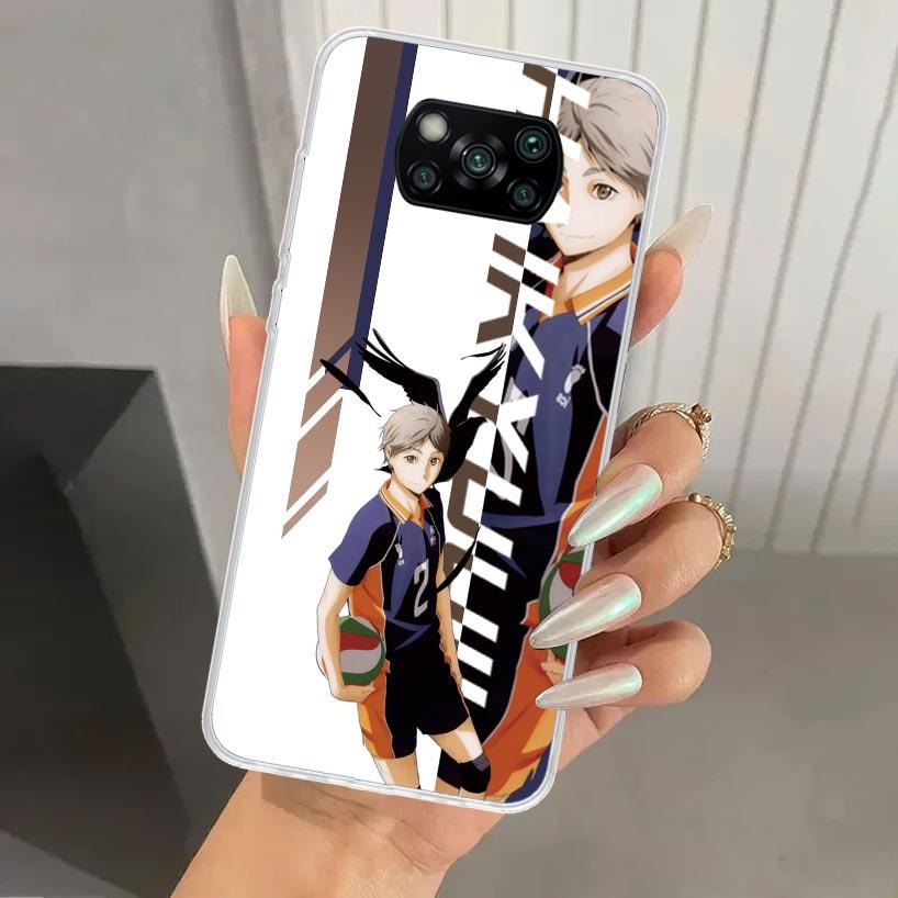 Anime Haikyuu Oya School Volleyball Phone Case for Xiaomi Poco X5 X6 X7 Pro F7 Ultra M7 Redmi 15 15C 13 13C 12 12C 10 10A 10C 9