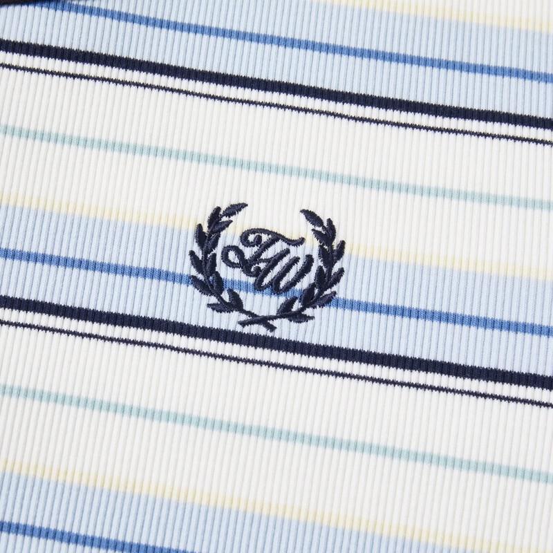 Teenie Weenie Women's Bear Letter Stripe T-Shirt