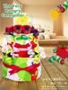 Very Hungry Caterpillar Diaper Cake 3 Tier Baby Shower Gift Set for Boys and Girls Towels Popular Amazon 2 Tier Tape Type S Socks, Stockings, (Pampers