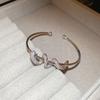 European and Winding Open Zircon Bracelet Fashionable Temperament Light Luxury High-end Jewelry for Women