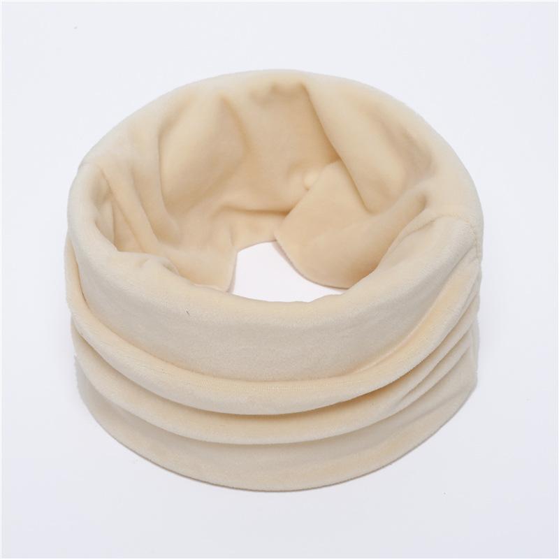 

Winter Scarf for Women Men Fleece Warm Ring Neck Scarves Ski Mask Snood Neckerchief Unisex Solid Fashion Fake Collar Woolen One Size