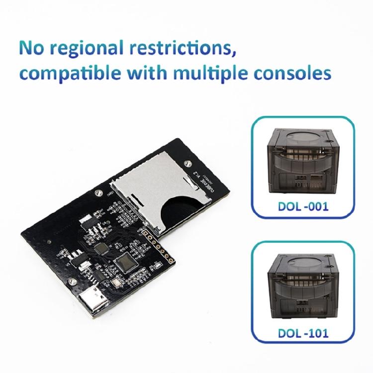 Console Card Adapter with Screws Upgraded Loder Emulator Replacement Optical Drive Emulator for Game Console