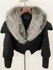 OFTBUY Down Jacket Women 2024 New Winter Natural Real Raccoon Fox Fur Collar Short White Duck Down Coat Thick Warm Casual Outerwear