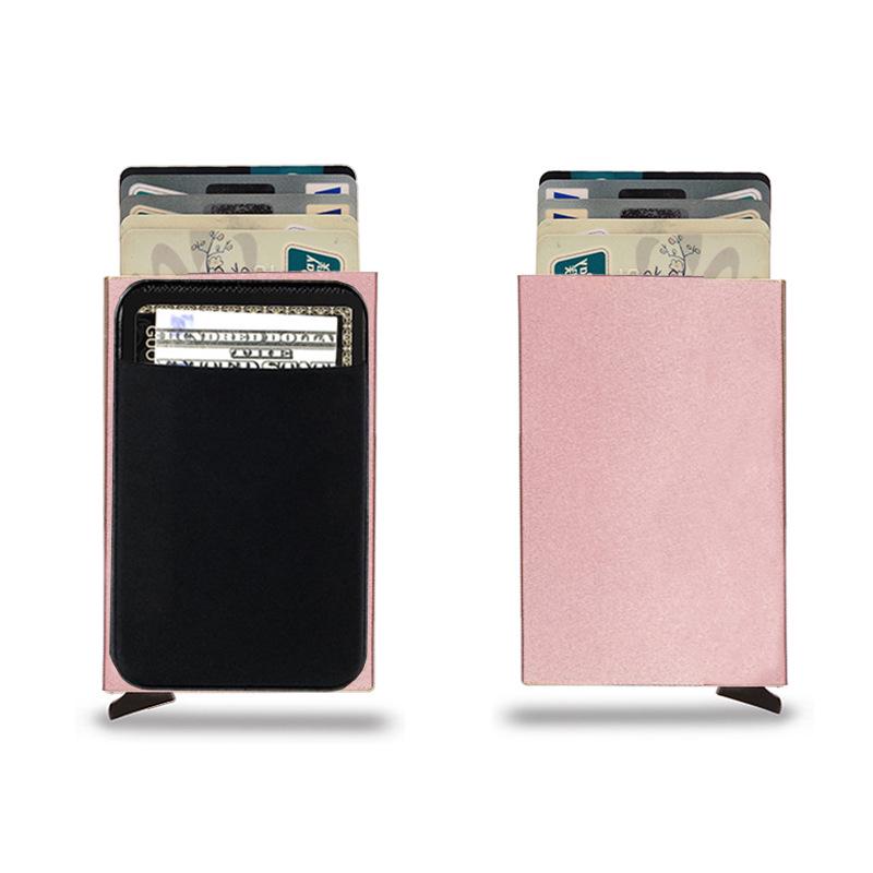 Men's RFID Metal Card Holder Wallet with Money Clip - Anti-Demagnetization, Multifunctional Design