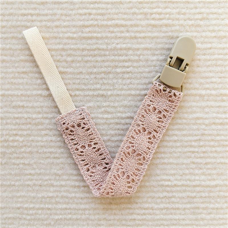 Infant Pacifier Clips Soft Lace Pacifier Chain Nipple Bracket Holder Ideal For Nipples Baby Toddler Toy Clip Infant Shower Gift Idea