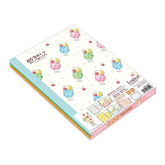 Nakabayashi Furukawa Shiko Swing Logical Notebook Semi-B5/A-lined/30 Sheets Retro Cafe 5-Book Pack NCB513A-5P