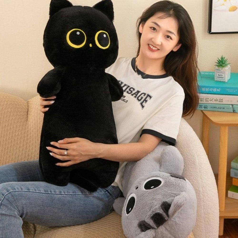PP Cotton Long Giant Cats Plush Simulation Cat Stuffed Plushie Birthday Gift