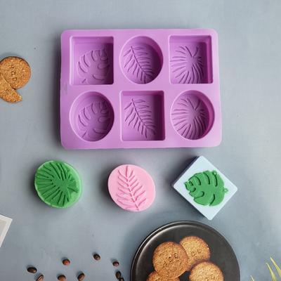 Oval Quadrat Blätter Form Silikon Seifenform Handgemachte Seifenherstellung Zubehör DIY Gips Harz Kerzenform Kuchen Backwerkzeuge