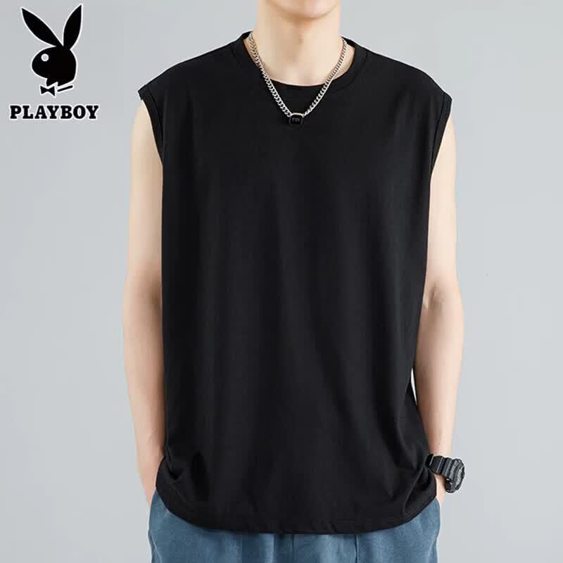 PLAYBOY Men s Summer Ice Silk Sleeveless Vest L