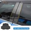 Carbon Fiber B Pillar Window Trim Cover Sticker For Mini Cooper F54 F55 F60 Clubman Countryman Auto Exterior Decor Parts