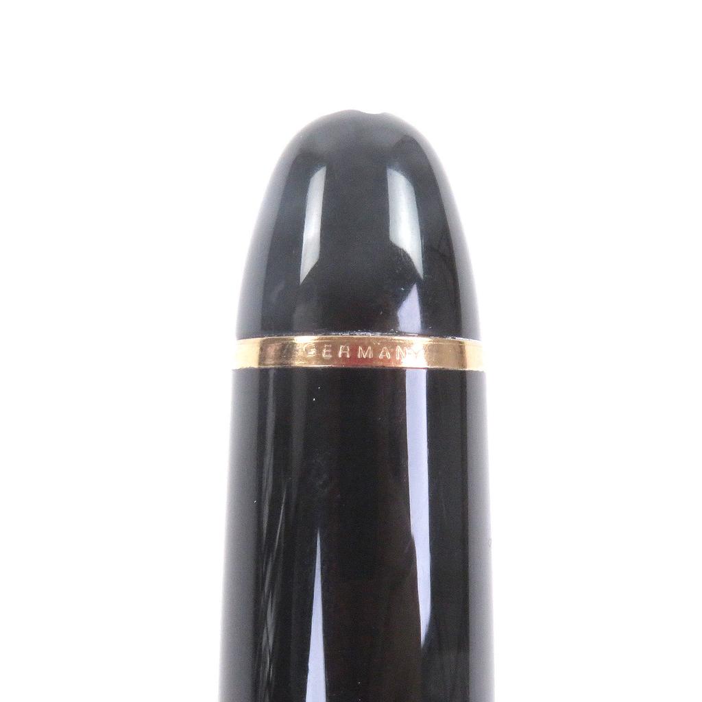 Great MONTBLANC fountain pen Meisterstück 149 Cap type Black gold 14K mens Used
