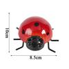 Creative Cute Metal Ladybug Wall Decor Mini Beetle Hanging Ornament For Outdoor Garden Fence Patio Yard Home Art Decoration