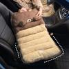 Cartoon Plush Comfortable Car Seat Cushion Thick and Warm Seat Cushions Vehicles and Chairs Cute All-in-one Car Lumbar Cushion
