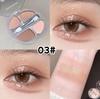4 Colors Shimmer Matte Eyeshadow Palette Nude Rose Pink Glitter Pigment Eye Shadow Lasting Waterproof Makeup Palette with Brush