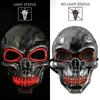 Halloween Skull Skeleton Headwear Horror Party Mask with Glow-in-the-Dark Feature Perfect Spooky Night Disguise or Purge Mask