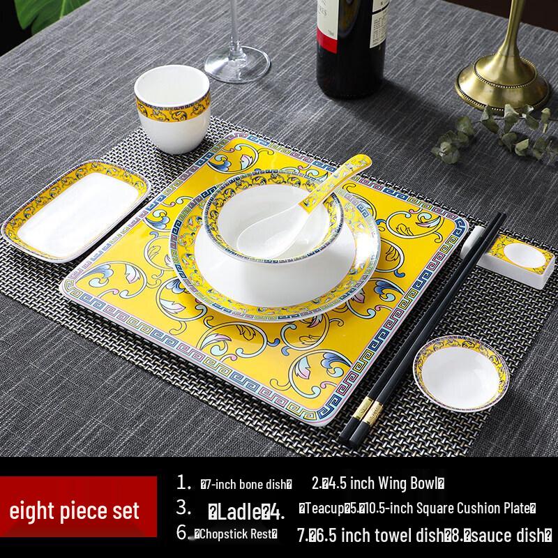 Luxury Chinese Ceramic Tableware Set