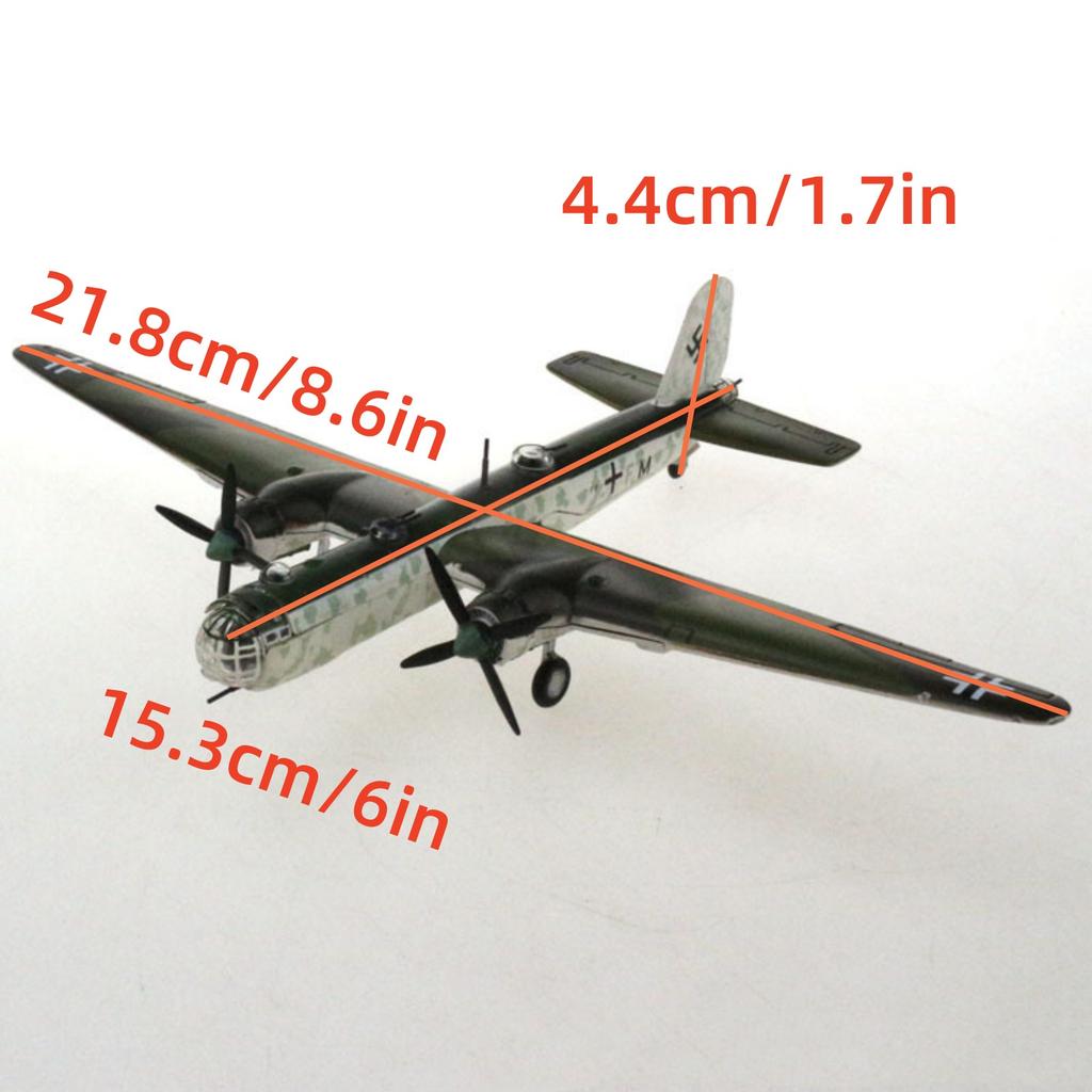 1/144 Alloy WWII Germany Heinkel He 177 Attack Plane Model Restore Original Airplane Diecast Airplanes For Decoration Collection