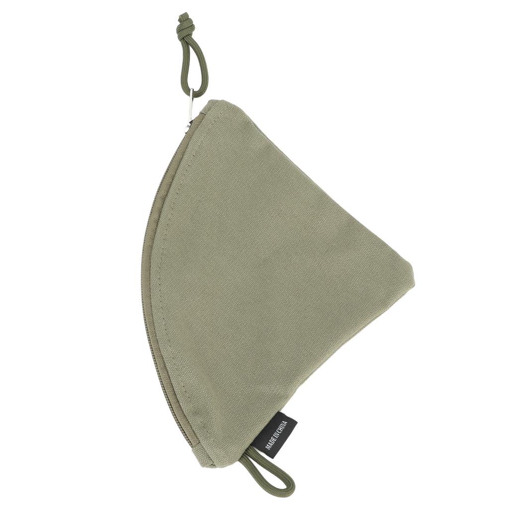 Coffee Filter Holder Canvas Waterproof Reusable Coffee Conical Filter Paper Storage Bag for Travel Picnic