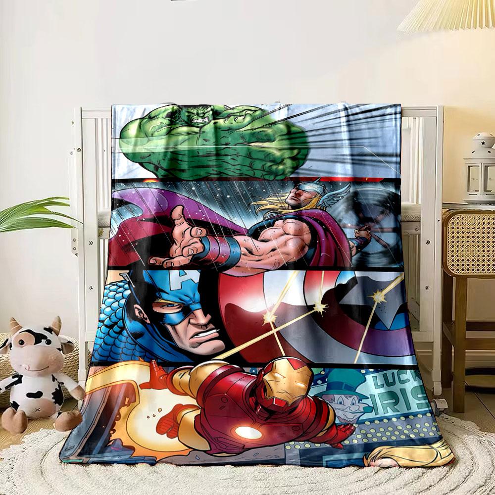 Steampunk-themed illustration with vibrant characters and industrial design. for all seasons blanket lunch break throw gift 80cm x 120cm