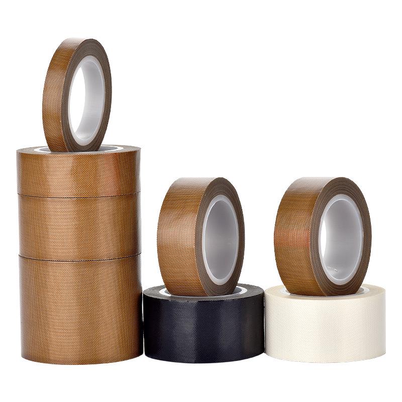 PTFE High Temp Resistant Black/White/Brown Teflon Adhesive Tape - Heat Insulating & Sealing Tape