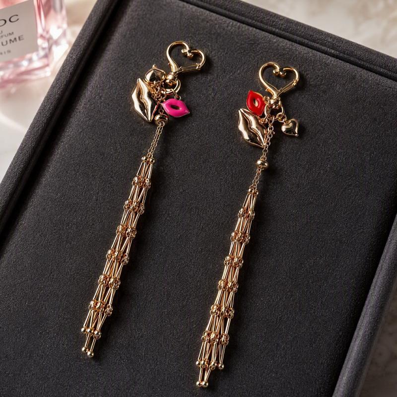 Fashion Metal Net Pocket Lipstick Bag Keychain Interchangeable Lip Balm Charm Fits Most Standard Lip Balm Lipstick Tubes