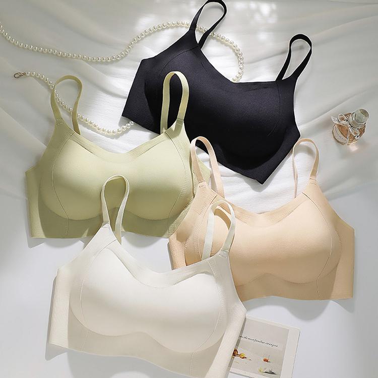 Summer Backless Bra for Women Gathering Sports Bra Collecting Accessory Breasts Anti Glare Strapless Bra Summer Seamless Bra