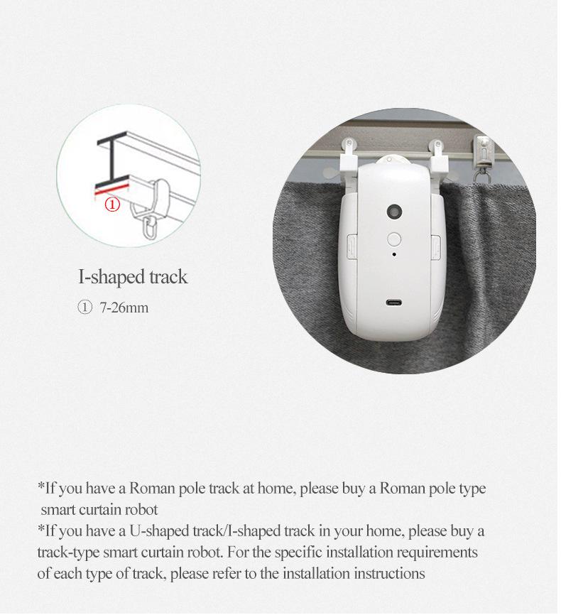 Tuya Smart Home WiFi ZigBee Voice-Controlled Electric Curtain Motor (Trackless)
