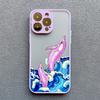 Ocean Animal Cute Dolphin Phone Case For iPhone 15 14 16 Pro Max 7 8 Plus 11 12 13 Pro Max Mini SE2 X XR XS Shockproof Covers