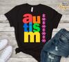 Autism Awareness Month April Autism Tee Amazing Colorful Support Gift For Mom Grandma Puzzle Autism Outfit