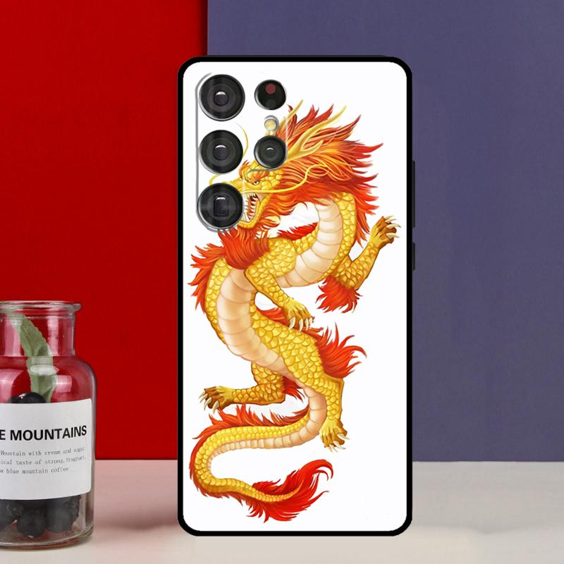 Chinese Dragon Funda Case For Samsung Galaxy S25 Ultra S9 S10 S20 S21 S22 Plus S23 FE S24 Ultra Phone Cover