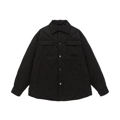 Men's 90% White Duck Down Lightweight Winter Shirt Jacket - Loose Lapel, Plus Size