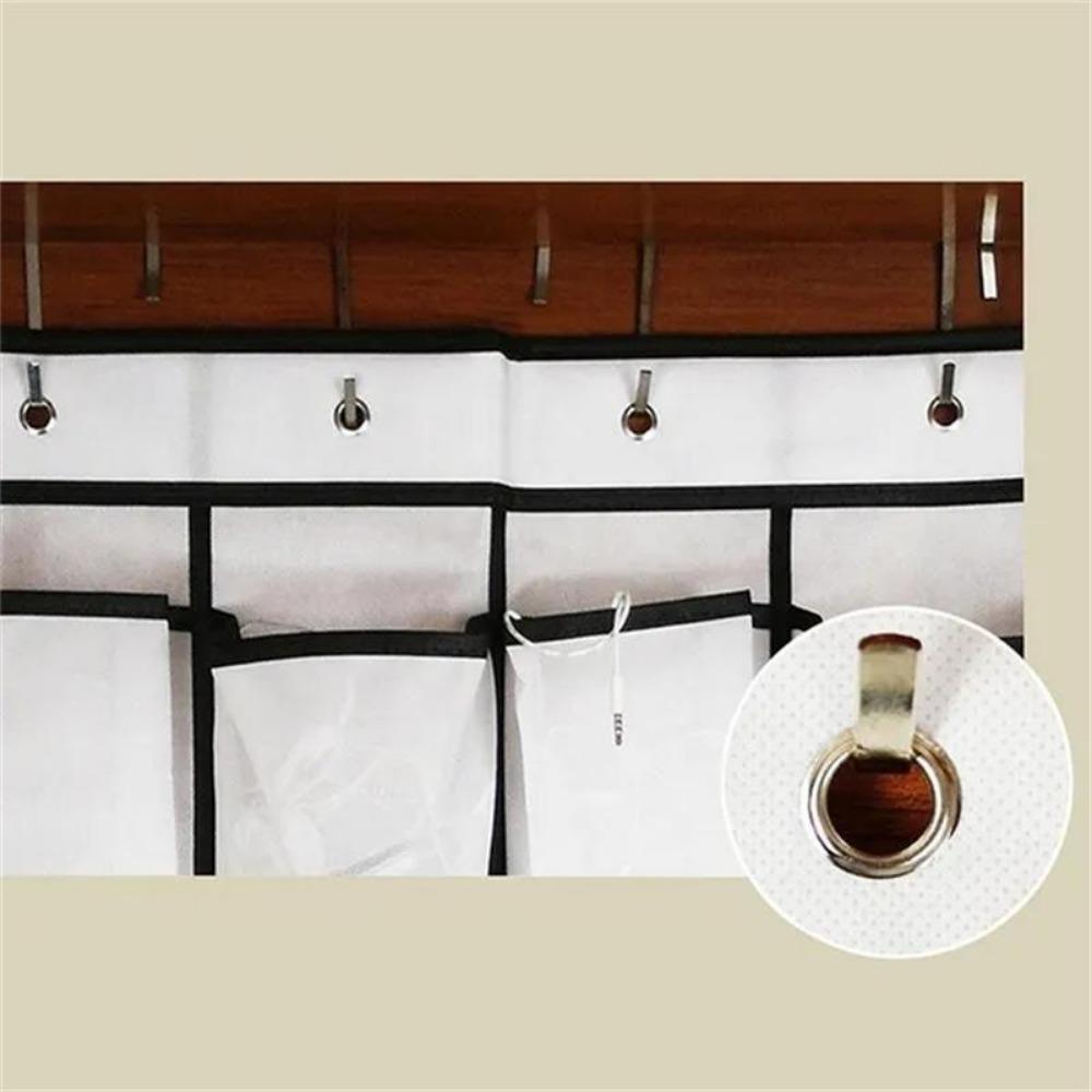 Mesh Cloth Shoes Sorting Storage Hanging Bag Over The Door Sundries Organizer Shoes Slippers Holder Bag