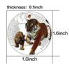 Aanimal coins, rare African animals, tigers, pandas, silver metal commemorative coins, commemorative medals, gifts