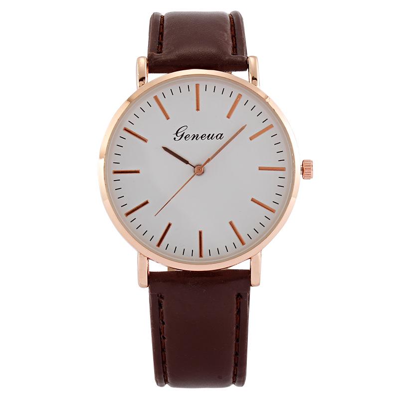 

Ultra-Thin Minimalist Men s Leather Quartz Wristwatch