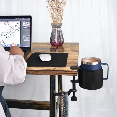 Shenytic Drink Holder, Desk/Earphone Stand, Tabletop Drink Holder, Fits Large Cups up to 10cm Diameter, Multifunctional Storage Rack, Made of ABS and