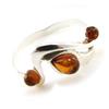 Silver Ring 'Inspiration' Silver Amber (rhodium) - 20x10 Mm