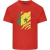 Torn Senegal Flag Senegalese Day Football Unisexs Light Cotton TShirt