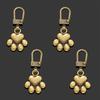 4pcs of Detachable Metal Zipper Pulls for Clothing, Bags, And Jackets, Perfect for Replacing And Repairing Zippers