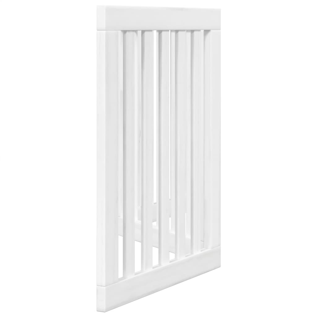 Vidaxl Cancello Pieghevole di Sicurezza per Cani, 3 Pannelli, Bianco, 150 cm