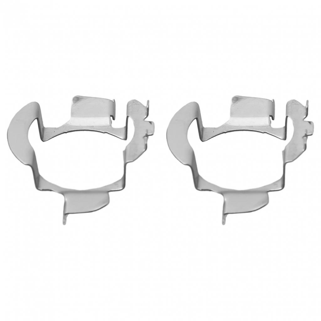 2Pcs H7 LED Headlight Bulb Base Holder Adapter Socket Retainer Clips Kit