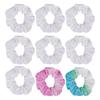 Girls Elastic Hair Ties White Scrunchies for Tie-dye Hair Ropes DIY Hair Scrunchies Soft Rubber Bands Hair Suppliess