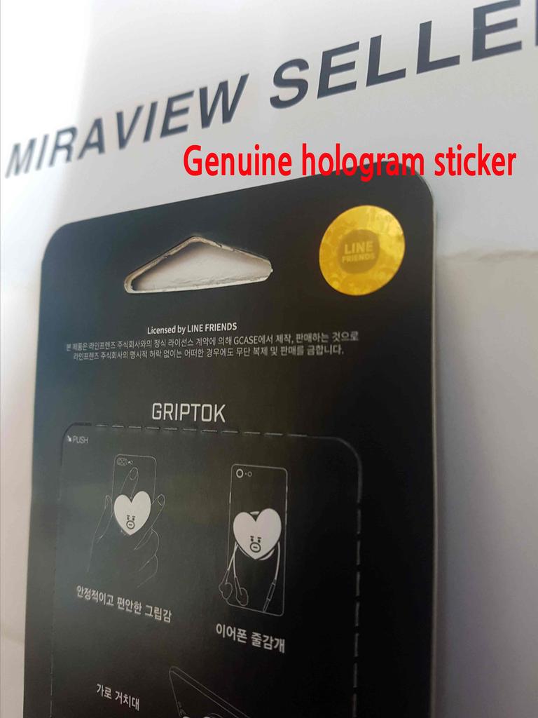 BTS BT21 Offizieller Smart Tok Handy Fingerständer Halter K-Pop Authentische Ware