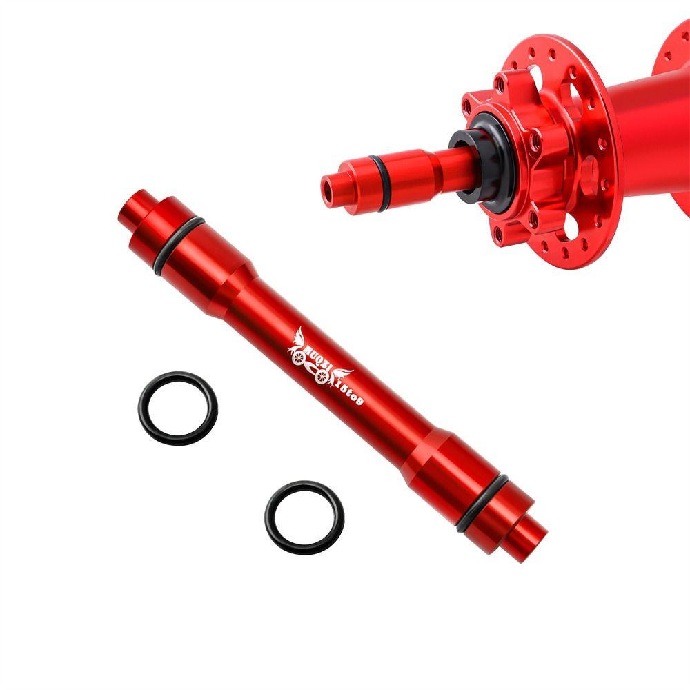 

Aluminum Zinc Zinc Alloy Bike Barrel Shaft Hub 12/15 To 9 Quick Release Conversion Shaft MTB Road Bike 15 to 9 100MM червоний