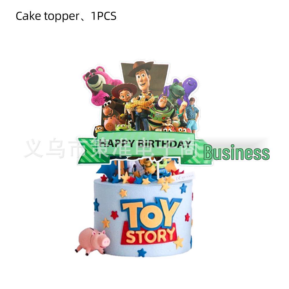 Toy Story Geburtstagsparty Geschirrset: Einwegbecher, Teller, Tischdecke & Dekorationen für Kinder