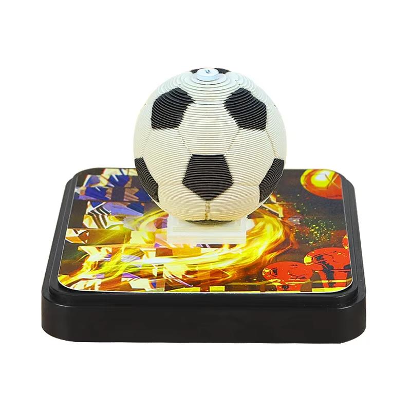 3D Memo Pad 2025 Calendar Football Basketball Soccer Ball With Logo Custom Sticky Note Notepads Gift Item for Men Boys RS003