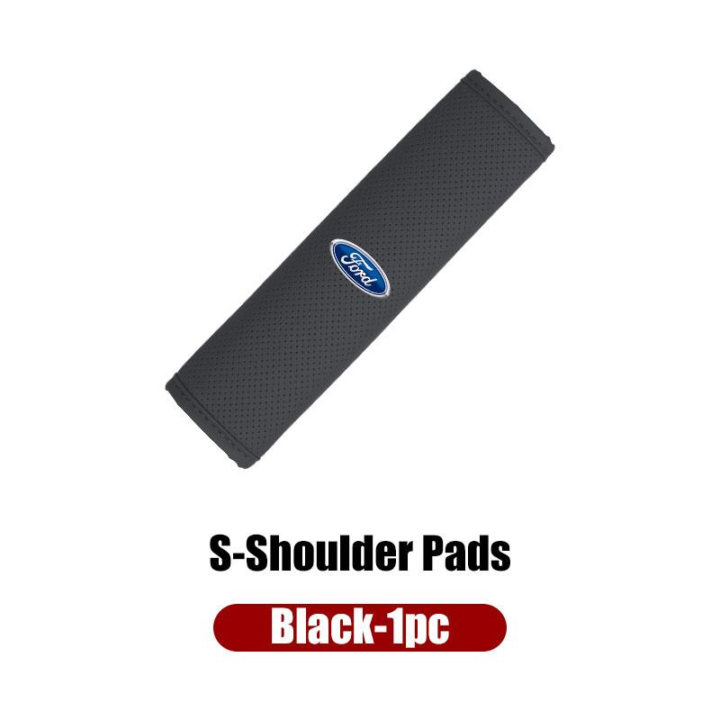 KLKY5 For Ford Soft Car Headrest Cushion Seat Belt Shoulder Protector Cover Focus Mk2 Mk3 Mk4 Fiesta Ranger Mondeo S-MAX Kuga