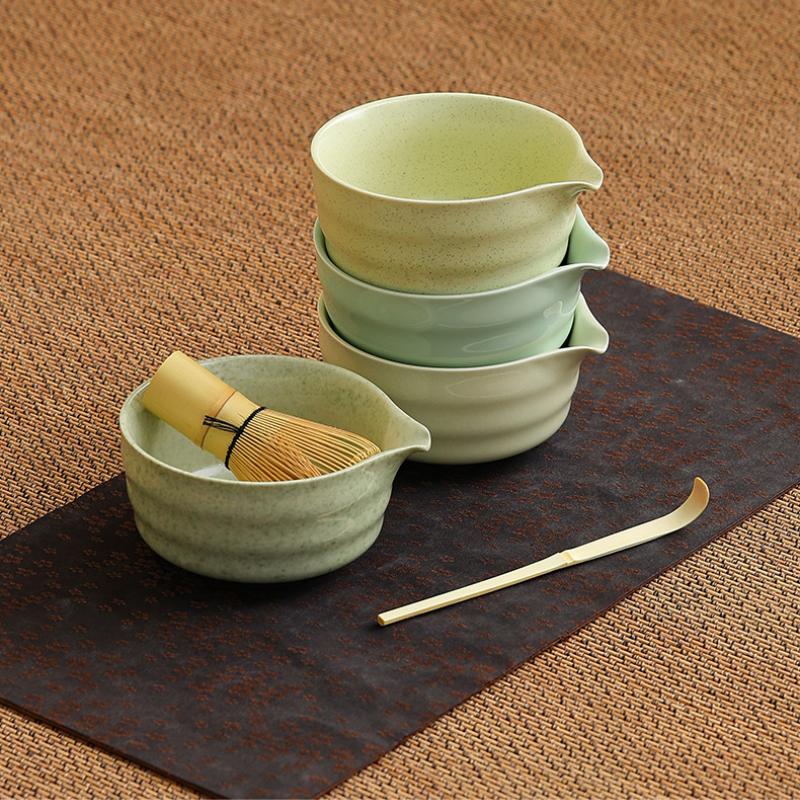 Japanese Matcha Sets Ceramic Matcha Gift Box Bowl Bamboo Whisk Grinder Brushes Tea Tools for Tea Lovers Teaware Accessories New