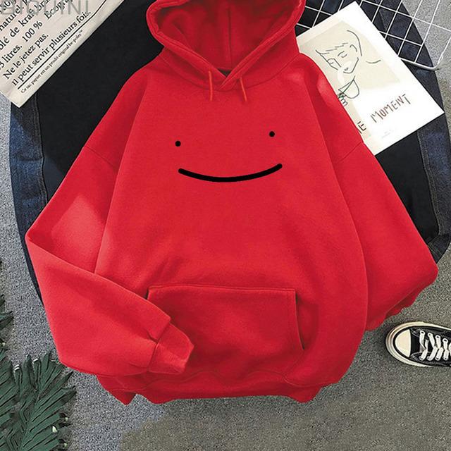 Smiley Sweater Simple Fashion Korean Version Hooded Sweater Women'S Spring And Autumn Loose Casual Top